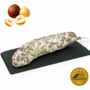 saucisson sec aux noisettes